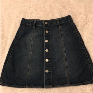 Target high-waisted denim skirt.